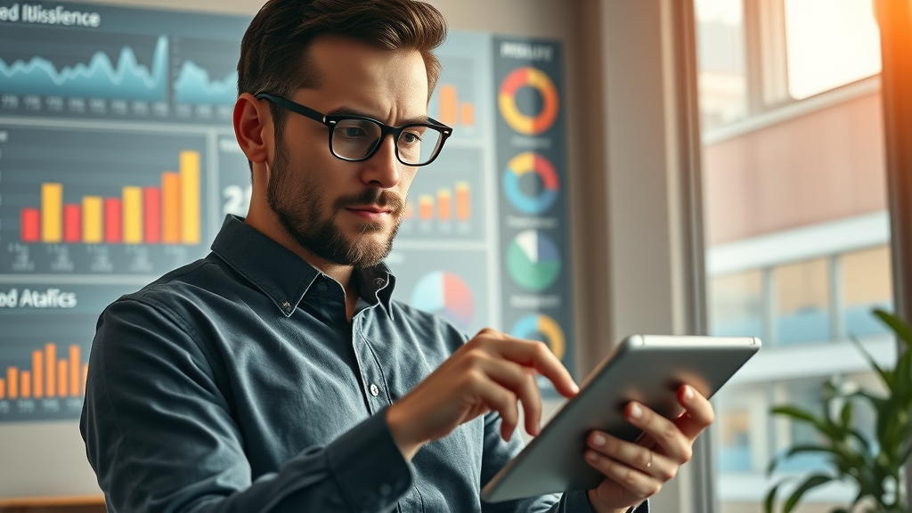 professional marketer analyzing audience data to choose best marketing channels for media channel marketing