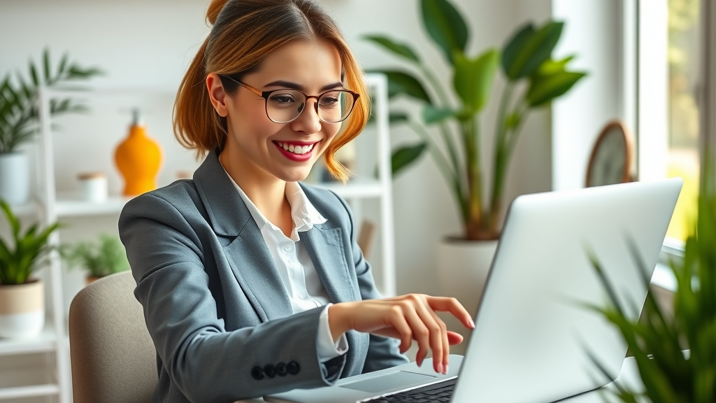 businesswoman sending an email marketing campaign to boost media channel marketing success