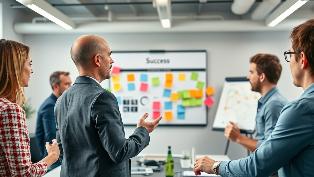 experienced digital marketer leading team workshop on channel marketing strategy